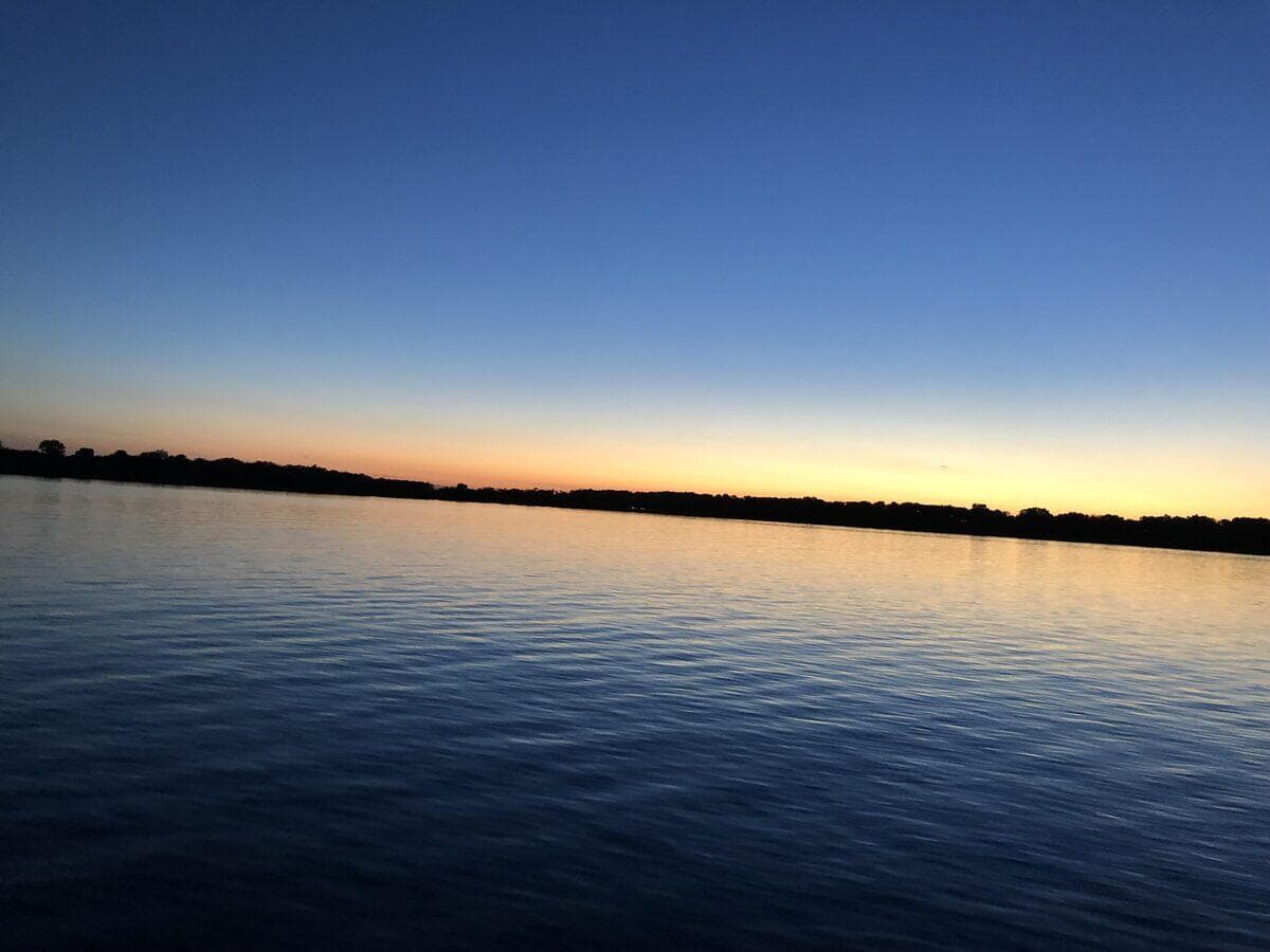 Golden hour over Pickerel Lake